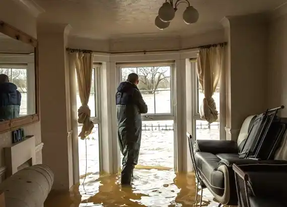 water damage restoration service Holley